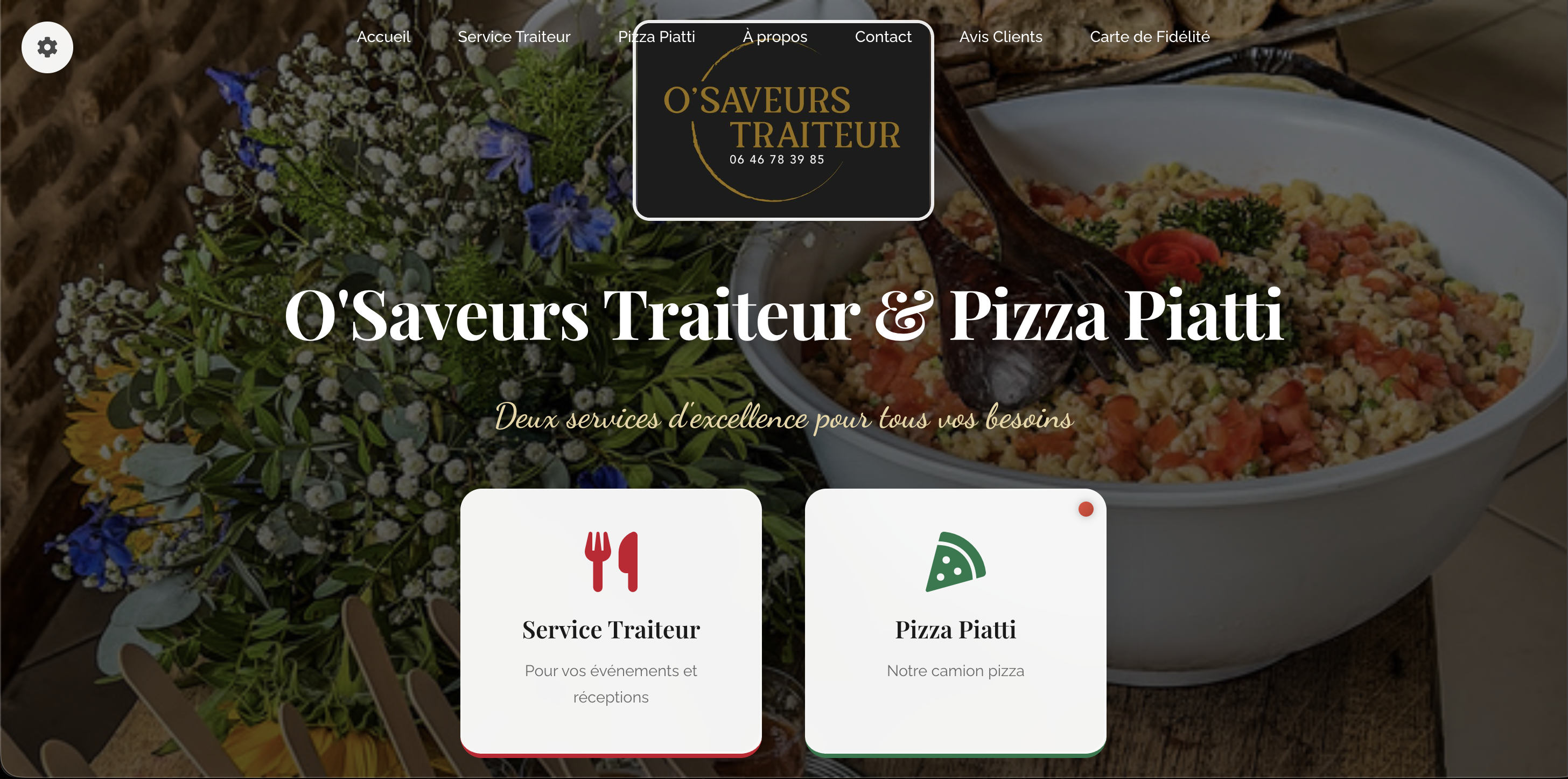 Site Ô Saveurs — Traiteur